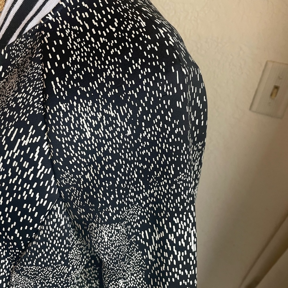 Fabletics Cropped Varsity Style Jacket - image 2